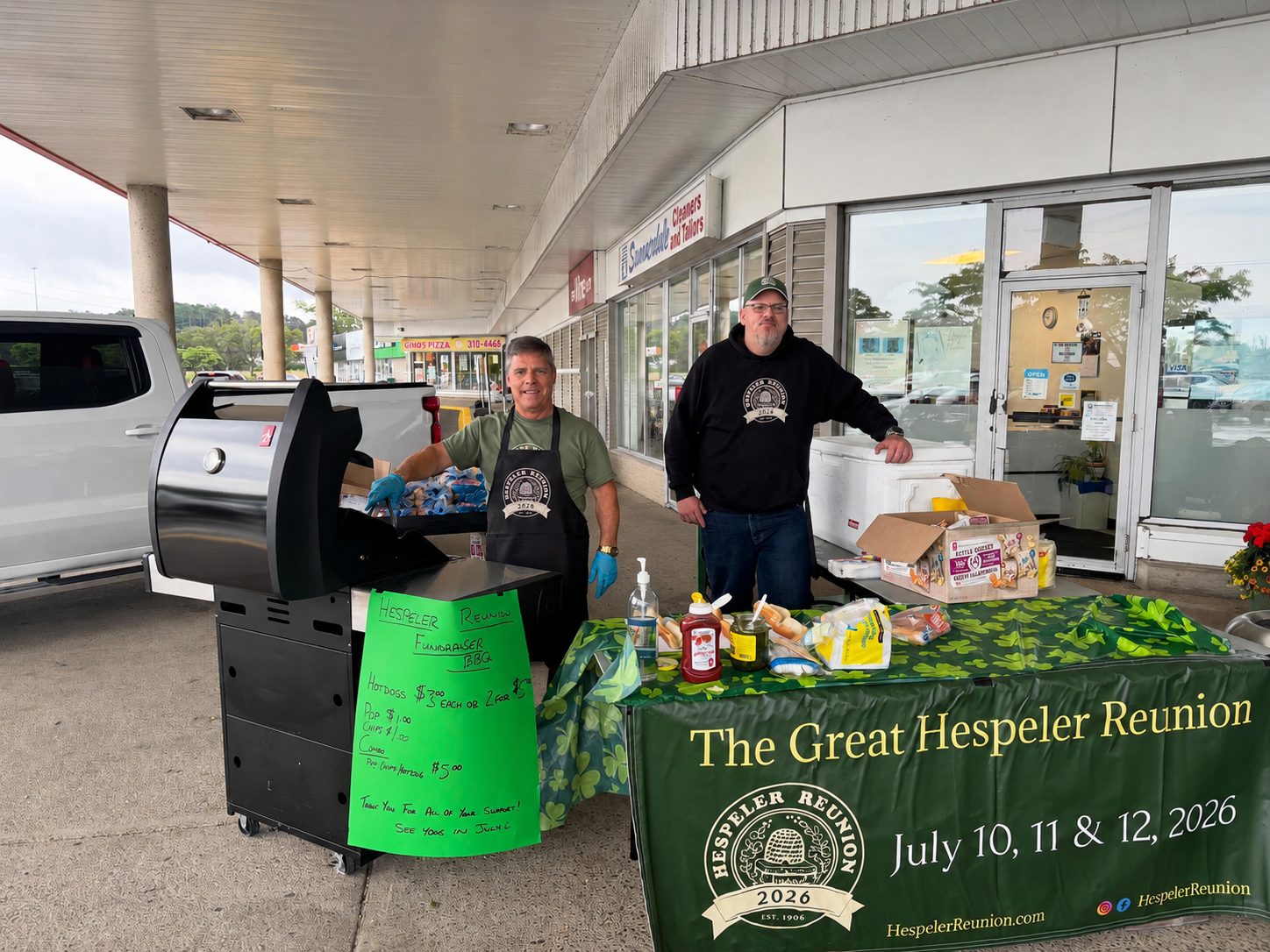 Mark volunteering at the Great Hespeler Reunion fundraiser BBQ