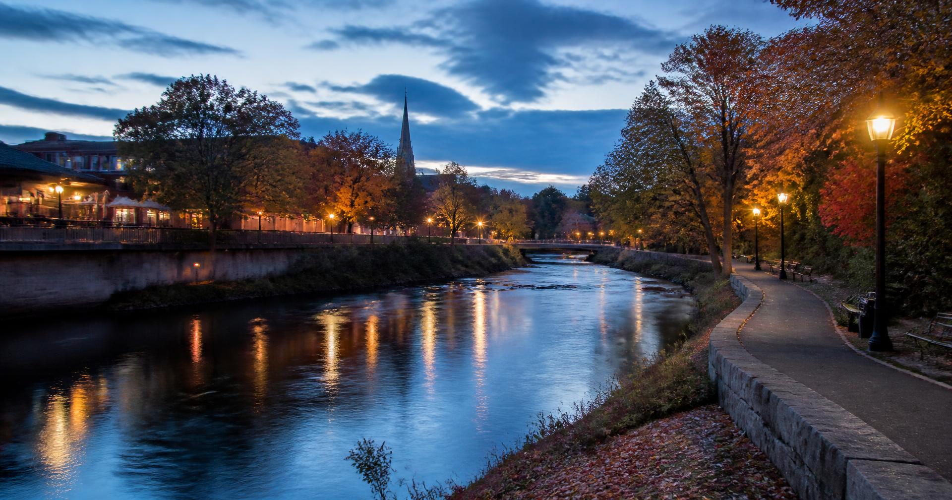 The Speed River at dusk